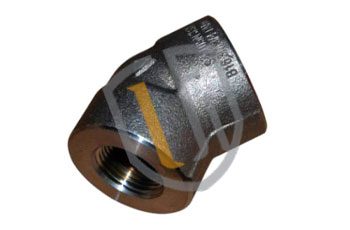 ASTM A105 Carbon Steel Screwed 45 Deg Elbow